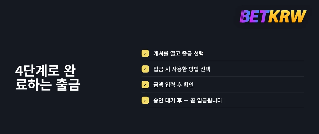 출금 절차 따라하기